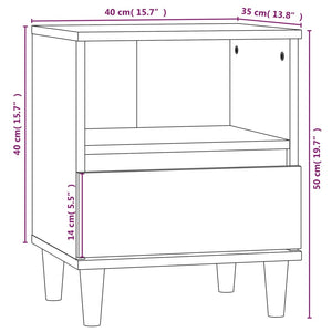 Κομοδίνο Sonoma Δρυς 40x35x50 εκ.