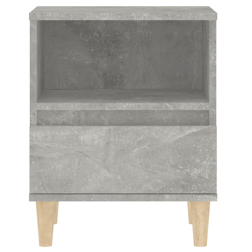 Κομοδίνα 2 τεμ. Γκρι Σκυροδέματος 40 x 35 x 50εκ.
