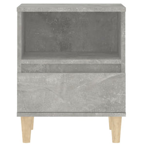 Κομοδίνα 2 τεμ. Γκρι Σκυροδέματος 40 x 35 x 50εκ.