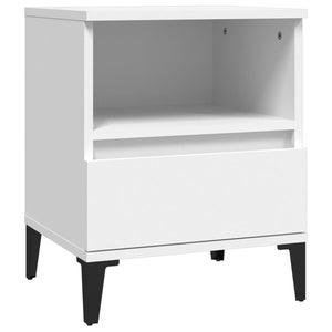 Κομοδίνα 2 τεμ. Λευκά 40 x 35 x 50 εκ.