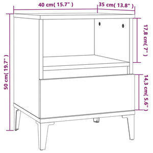 Κομοδίνο Sonoma Δρυς 40x35x50 εκ.