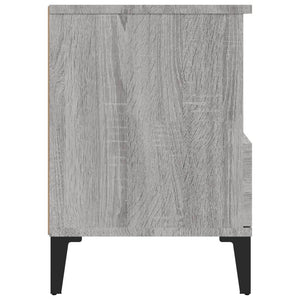 Κομοδίνα 2 Τεμ. Γκρι Sonoma 40x35x50 εκ.