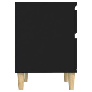 Κομοδίνο Μαύρο 40 x 35 x 50 εκ.