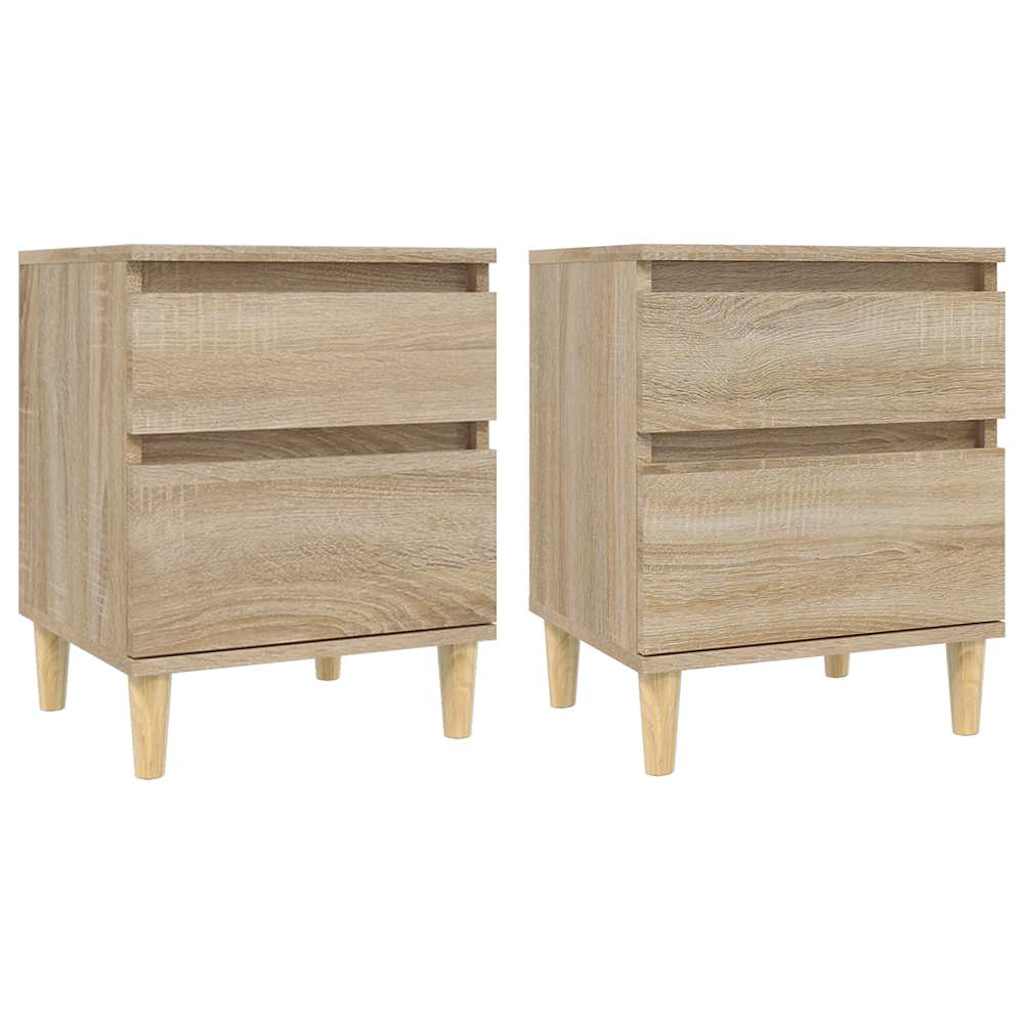 Κομοδίνα 2 τεμ. Sonoma Δρυς 40 x 35 x 50 εκ. - Pakobazaar