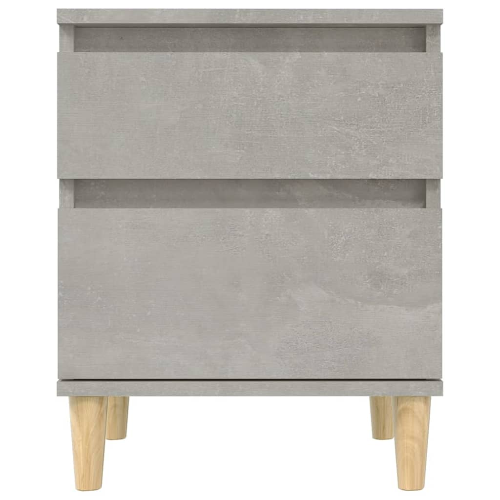 Κομοδίνα 2 τεμ. Γκρι Σκυροδέματος 40 x 35 x 50εκ. - Pakobazaar