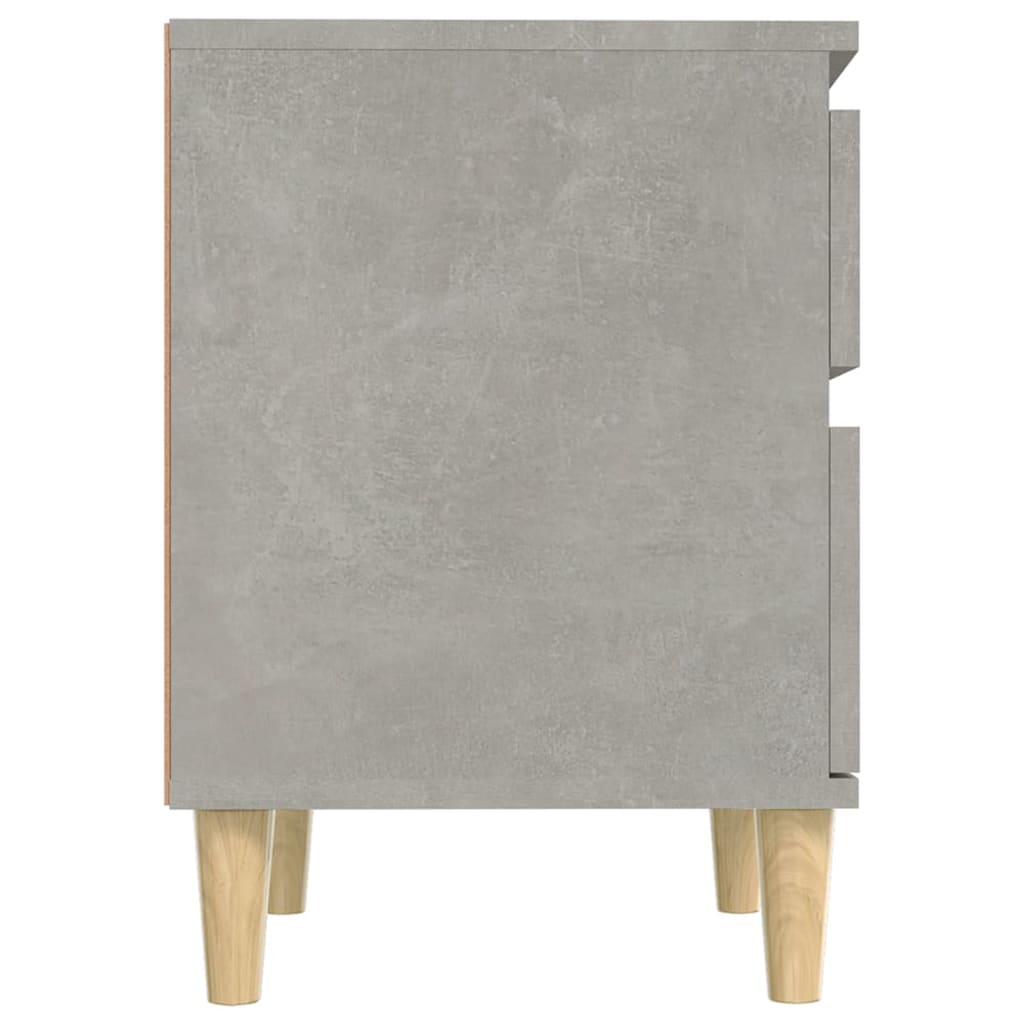 Κομοδίνα 2 τεμ. Γκρι Σκυροδέματος 40 x 35 x 50εκ. - Pakobazaar