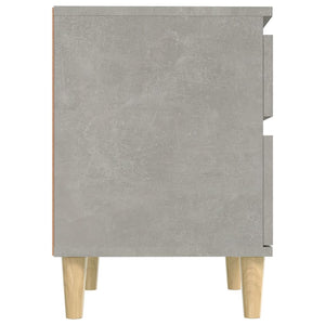 Κομοδίνα 2 τεμ. Γκρι Σκυροδέματος 40 x 35 x 50εκ. - Pakobazaar