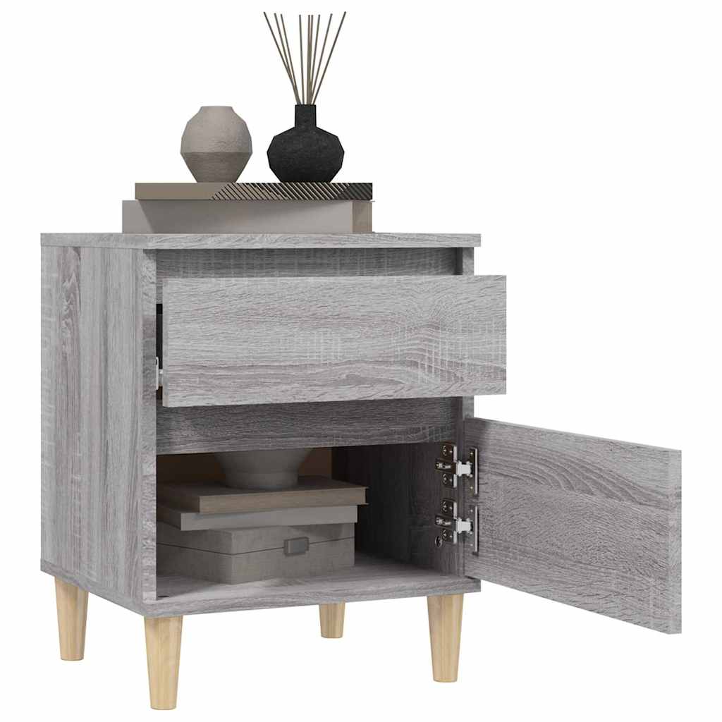 Κομοδίνο Γκρι Sonoma 40x35x50 εκ.