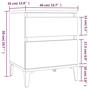 Κομοδίνο Sonoma Δρυς 40x35x50 εκ.