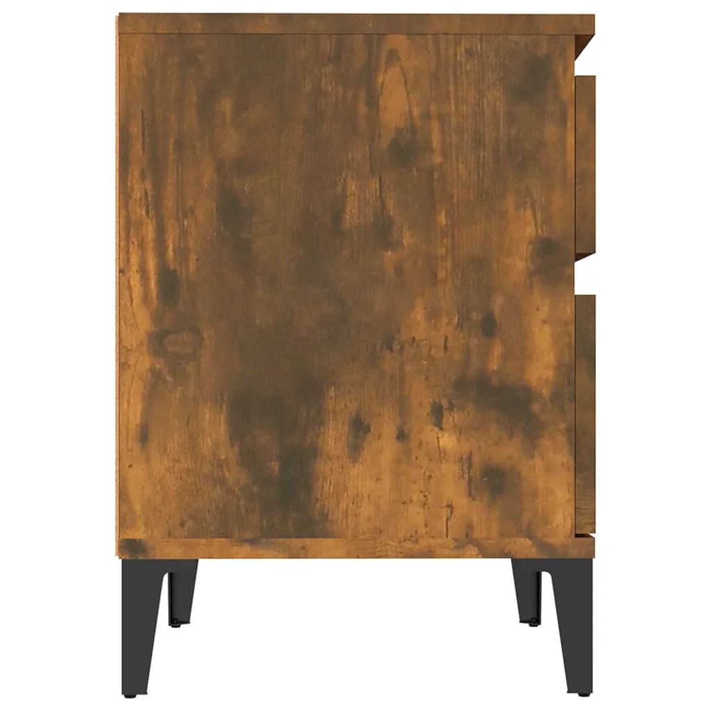 Κομοδίνο Καπνιστή Δρυς 40x35x50 εκ. - Pakobazaar