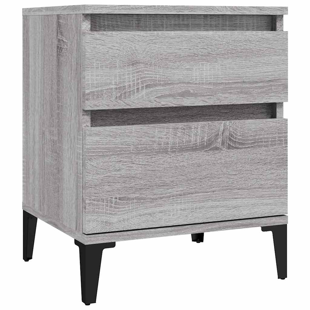 Κομοδίνο Γκρι Sonoma 40x35x50 εκ. - Pakobazaar
