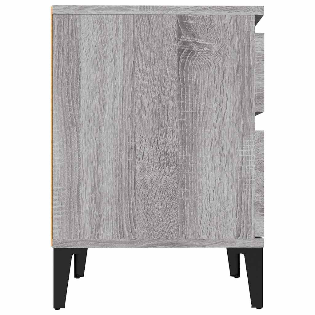 Κομοδίνο Γκρι Sonoma 40x35x50 εκ. - Pakobazaar