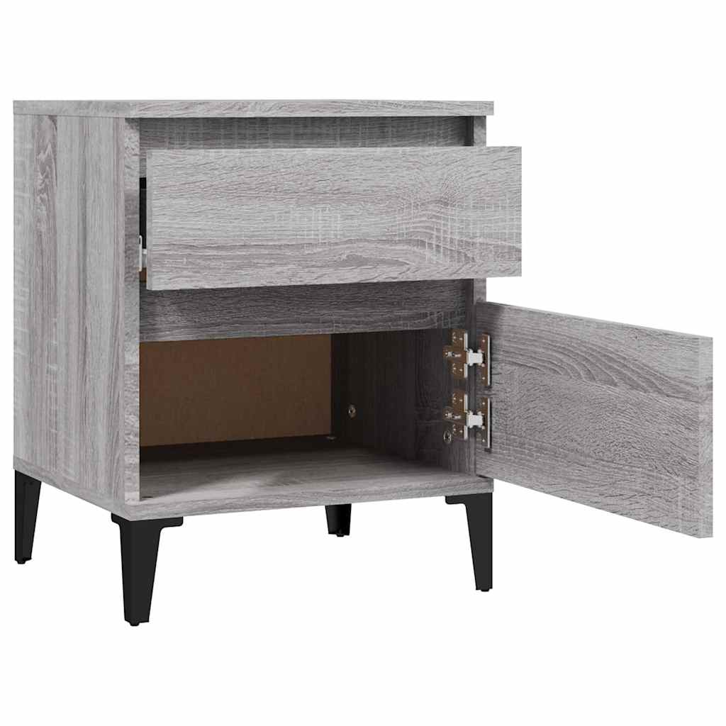 Κομοδίνο Γκρι Sonoma 40x35x50 εκ. - Pakobazaar