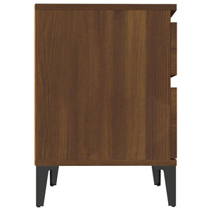 Κομοδίνο Καφέ Δρυς 40x35x50 εκ.
