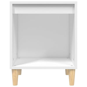 Κομοδίνο Λευκό 40 x 35 x 50 εκ. από Επεξεργασμένο Ξύλο