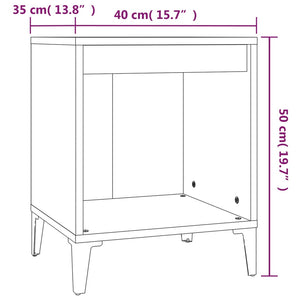 Κομοδίνο Λευκό 40 x 35 x 50 εκ.