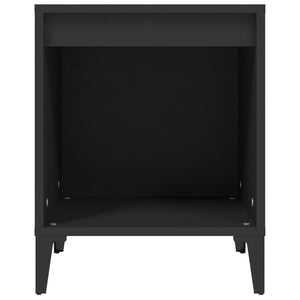 Κομοδίνα 2 τεμ. Μαύρα 40 x 35 x 50 εκ.