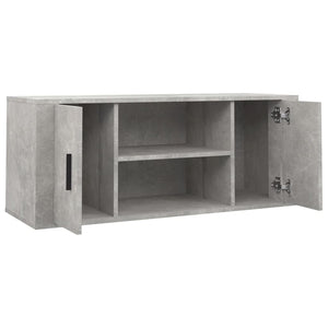 Έπιπλο Τηλεόρασης Γκρι Σκυρ. 100x35x40 εκ. Επεξ. Ξύλο - Pakobazaar