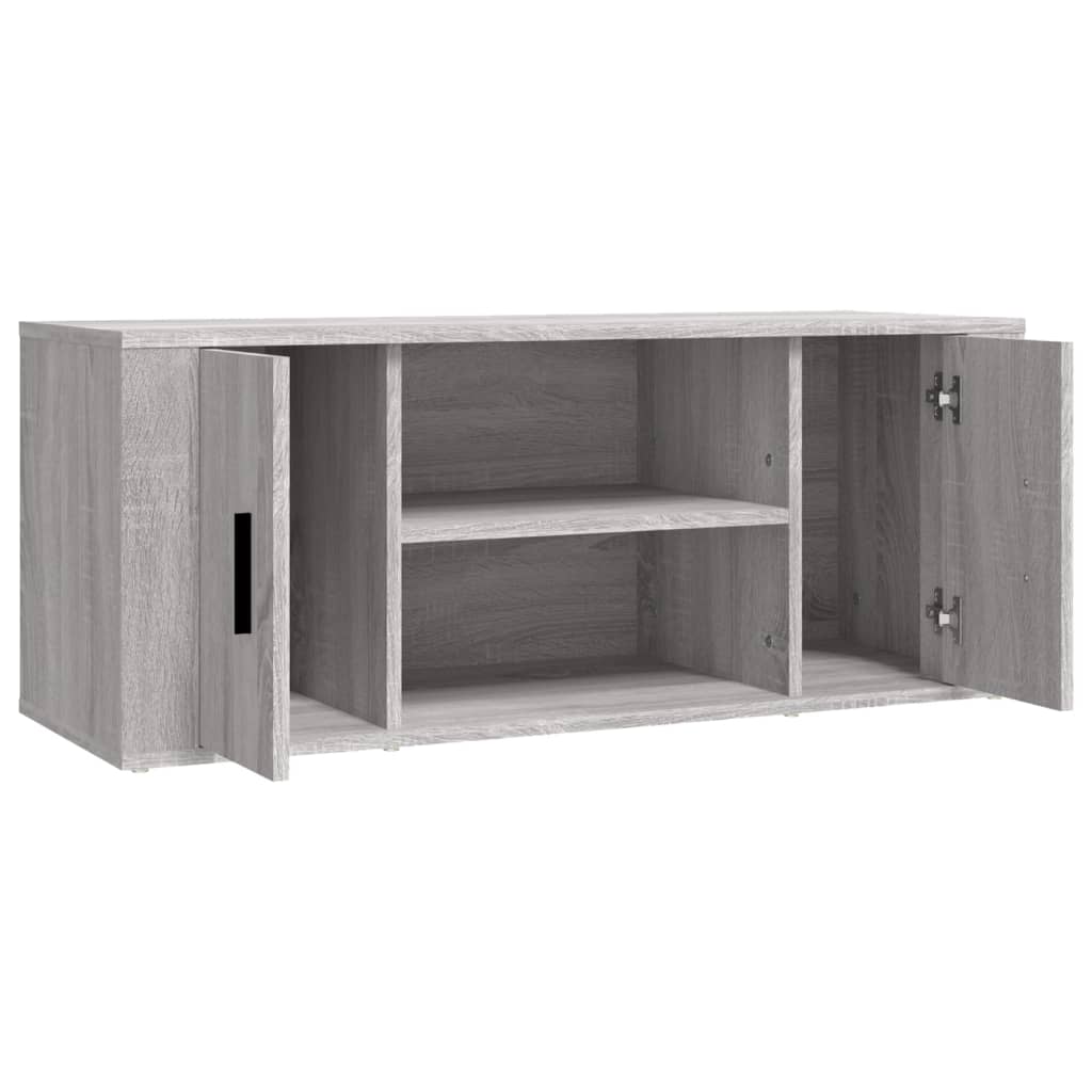 Έπιπλο Τηλεόρασης Γκρι Sonoma 100x35x40 εκ. από Επεξεργ. Ξύλο - Pakobazaar