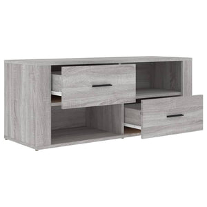 Έπιπλο Τηλεόρασης Γκρι Sonoma 100x35x40 εκ. από Επεξεργ. Ξύλο