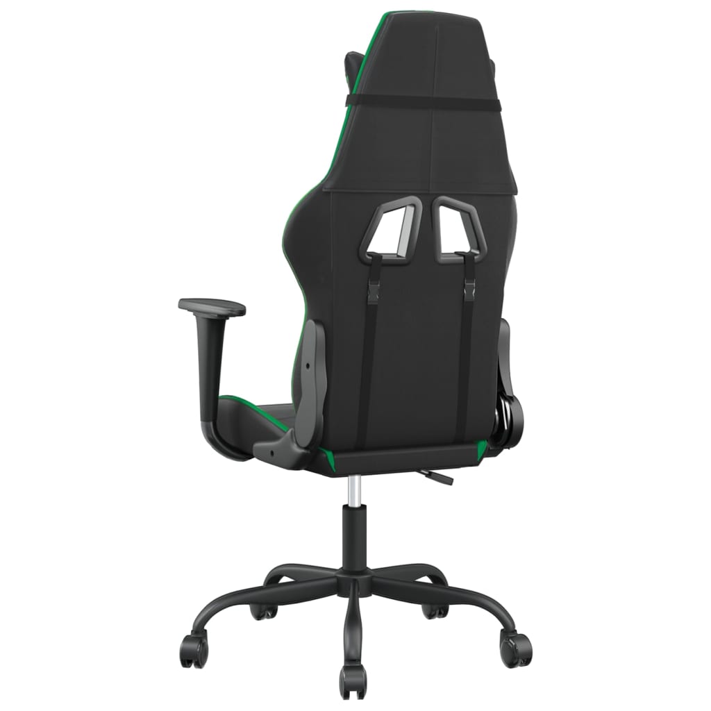Καρέκλα Gaming Μαύρο/πράσινο από Συνθετικό Δέρμα