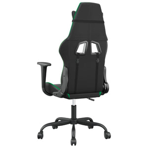 Καρέκλα Gaming Μαύρο/πράσινο από Συνθετικό Δέρμα