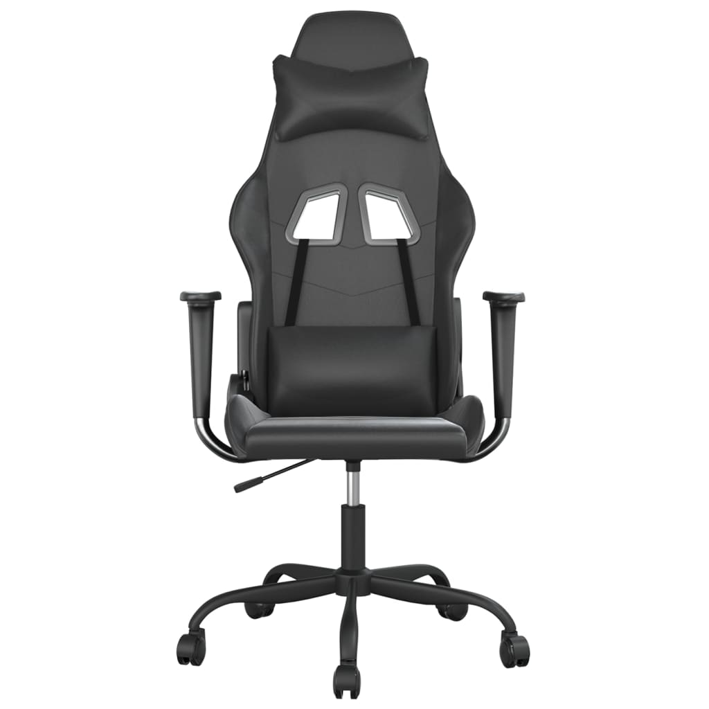 Καρέκλα Gaming Μαύρη από Συνθετικό Δέρμα