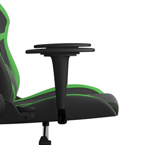Καρέκλα Gaming Μαύρο/πράσινο από Συνθετικό Δέρμα