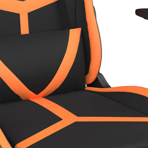 Καρέκλα Gaming Μαύρο/Πορτοκαλί Συνθετικό Δέρμα