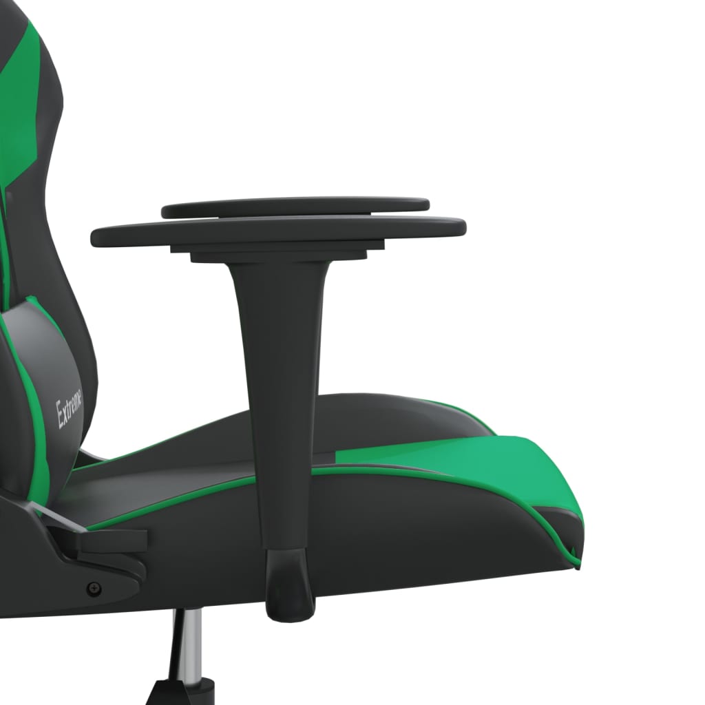 Καρέκλα Gaming Μαύρο/πράσινο από Συνθετικό Δέρμα