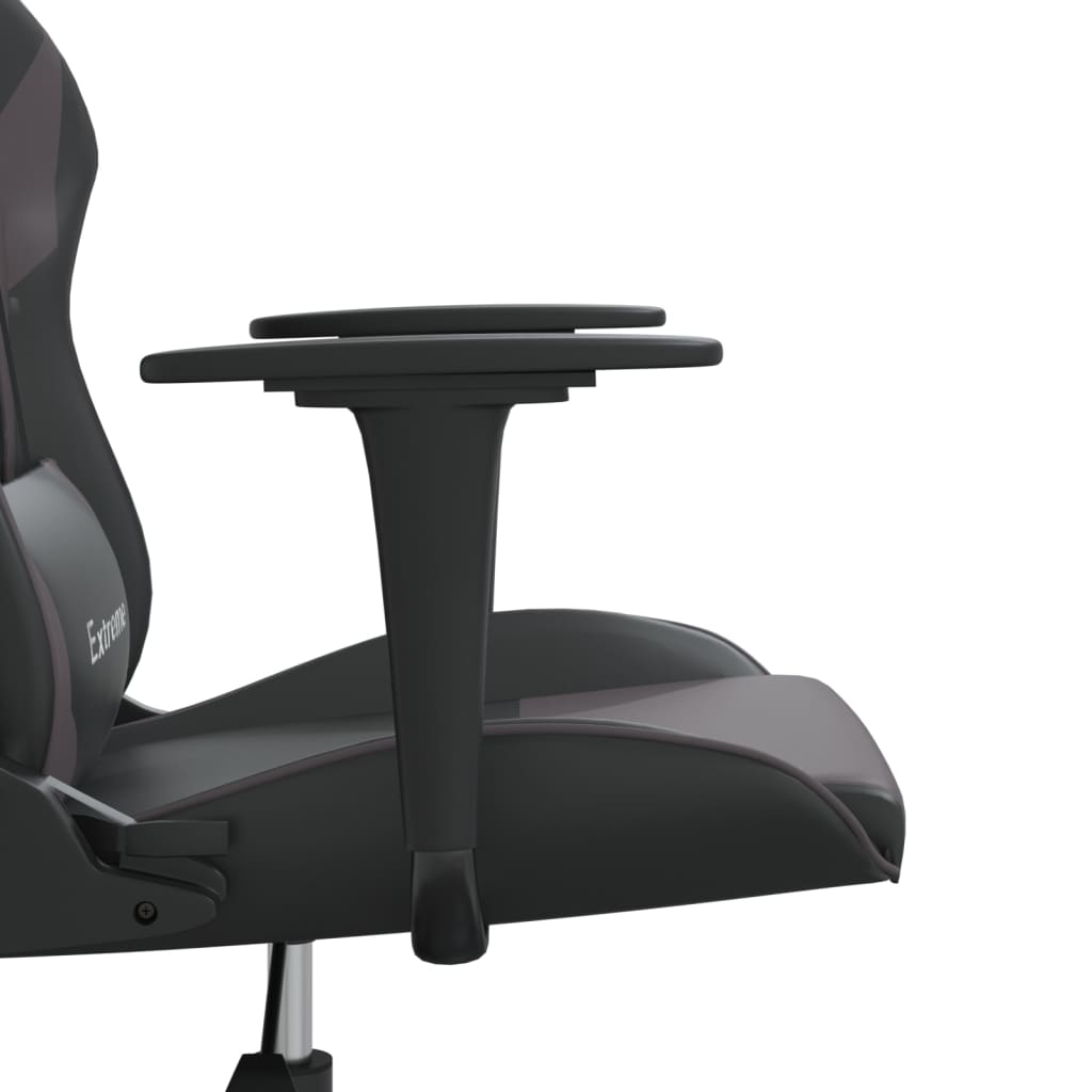 Καρέκλα Gaming Μαύρο/Γκρι από Συνθετικό Δέρμα - Pakobazaar