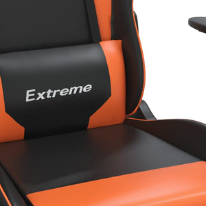 Καρέκλα Gaming Μαύρο/Πορτοκαλί Συνθετικό Δέρμα