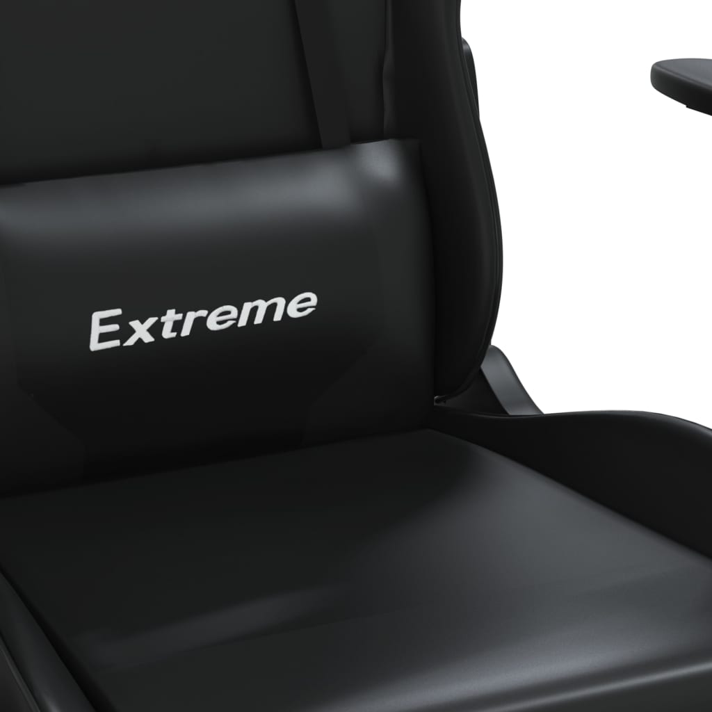 Καρέκλα Gaming Μαύρη από Συνθετικό Δέρμα