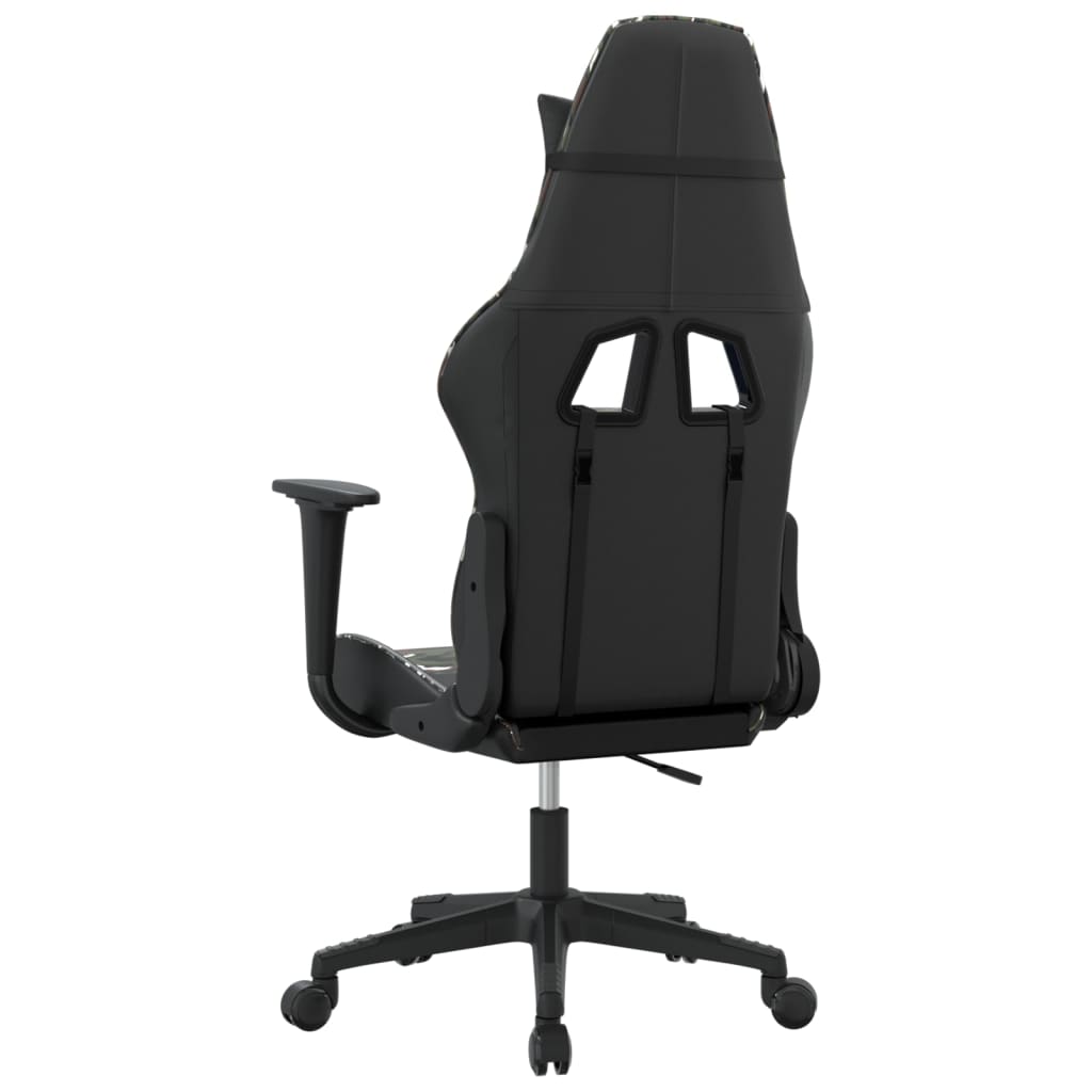 Καρέκλα Gaming Μαύρο/Παραλλαγή από Συνθετικό Δέρμα