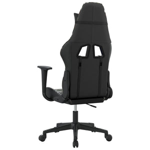 Καρέκλα Gaming Μαύρο/Παραλλαγή από Συνθετικό Δέρμα
