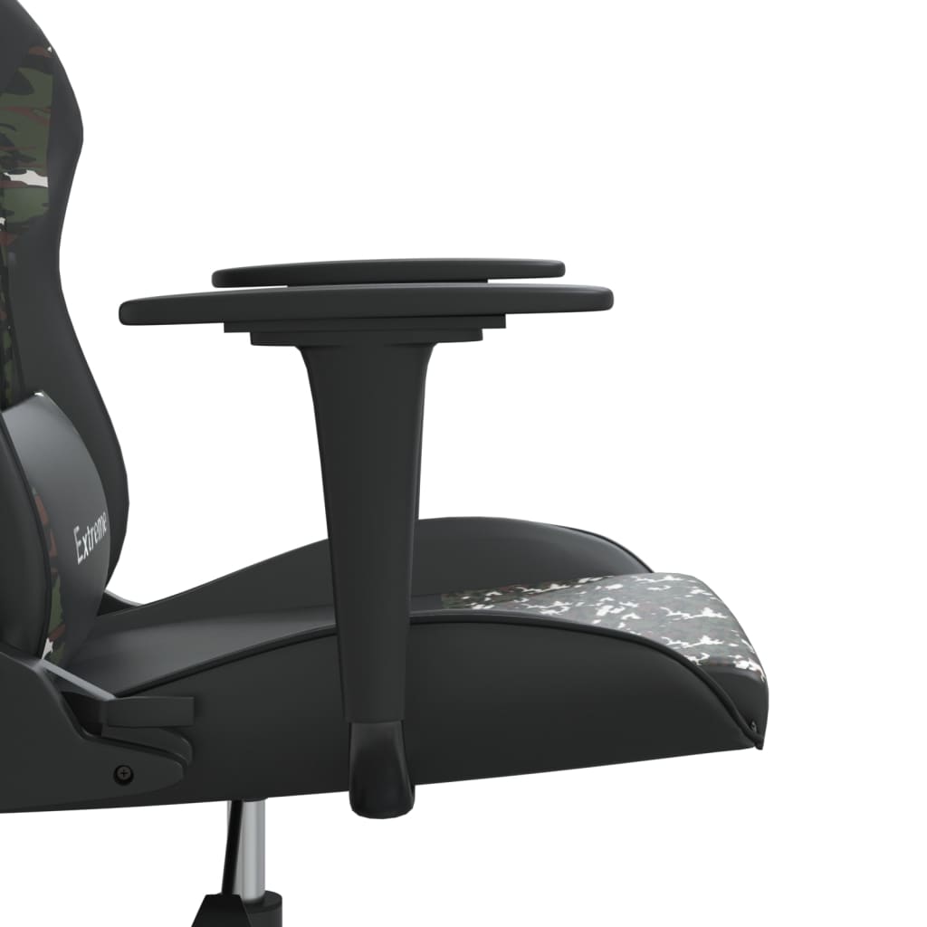 Καρέκλα Gaming Μαύρο/Παραλλαγή από Συνθετικό Δέρμα