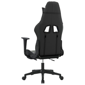Καρέκλα Gaming Μασάζ Υποπόδιο Μαύρο/Παραλλαγή Συνθετικό Δέρμα