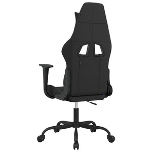 Καρέκλα Gaming Μαύρη και Μπλε Υφασμάτινη