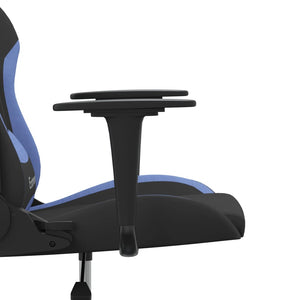 Καρέκλα Gaming Μαύρη και Μπλε Υφασμάτινη