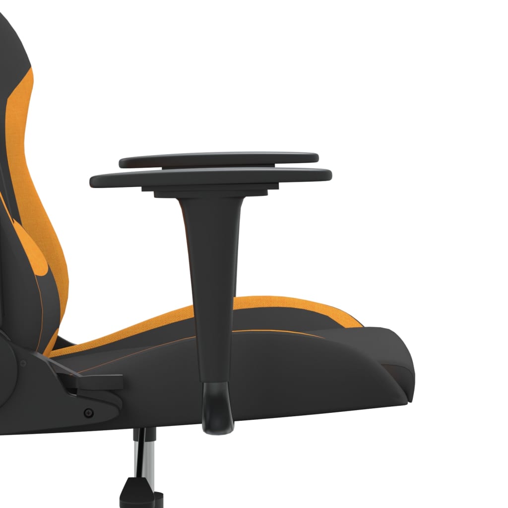 Καρέκλα Gaming Μαύρο και πορτοκαλί Υφασμάτινη - Pakobazaar
