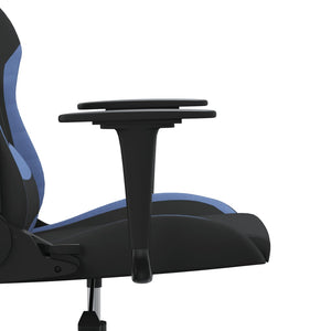 Καρέκλα Gaming Μαύρη και Μπλε Υφασμάτινη