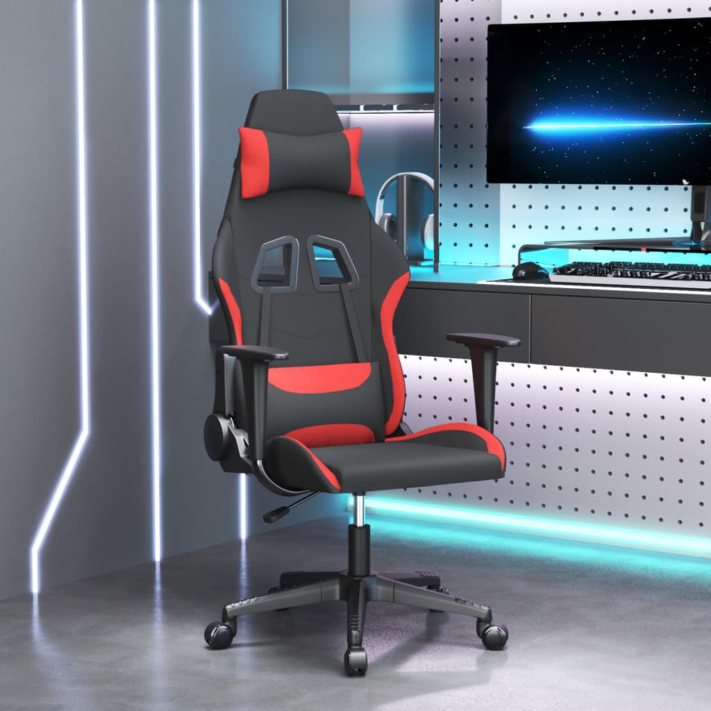 Καρέκλα Gaming Μαύρο και κόκκινο Υφασμάτινη