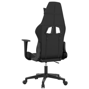 Καρέκλα Gaming Μαύρο/Γκρι από Συνθετικό Δέρμα