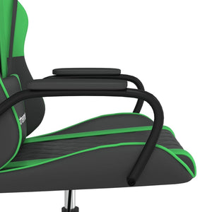 Καρέκλα Gaming Μαύρο/πράσινο από Συνθετικό Δέρμα