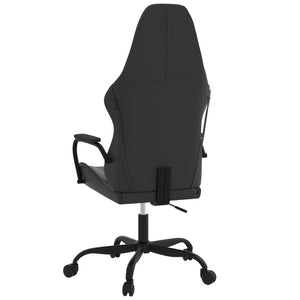 Καρέκλα Gaming Μαύρο/Γκρι από Συνθετικό Δέρμα