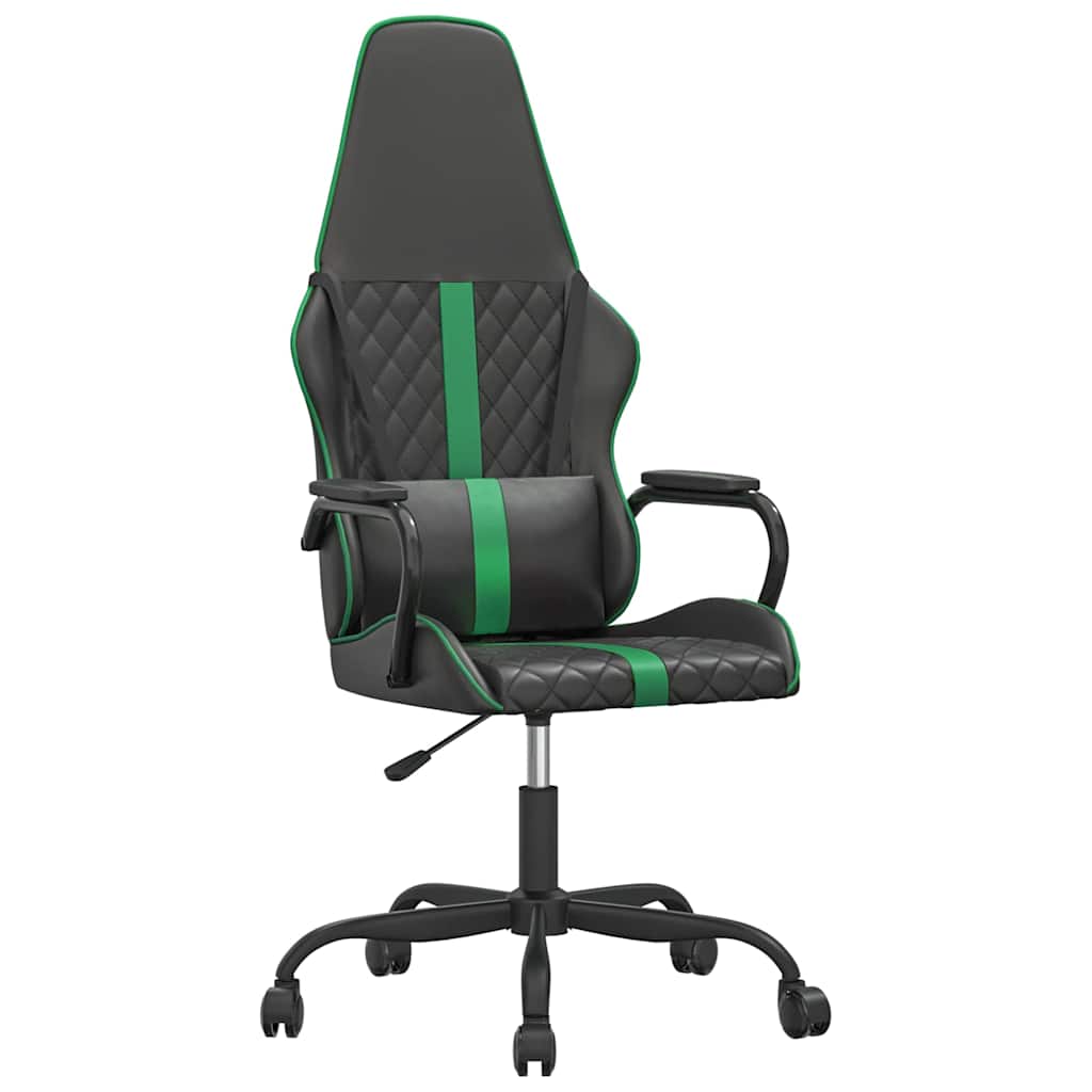 Καρέκλα Gaming Μαύρο/πράσινο από Συνθετικό Δέρμα