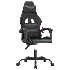 Καρέκλα Gaming Μαύρη από Συνθετικό Δέρμα
