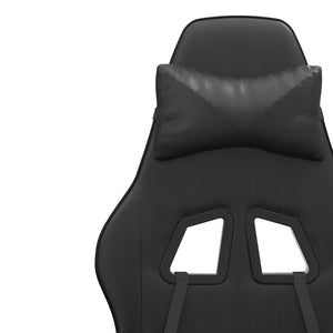 Καρέκλα Gaming Μαύρη από Συνθετικό Δέρμα