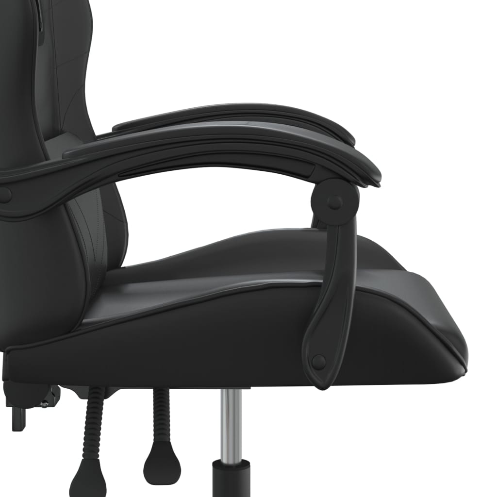 Καρέκλα Gaming Μαύρη από Συνθετικό Δέρμα - Pakobazaar