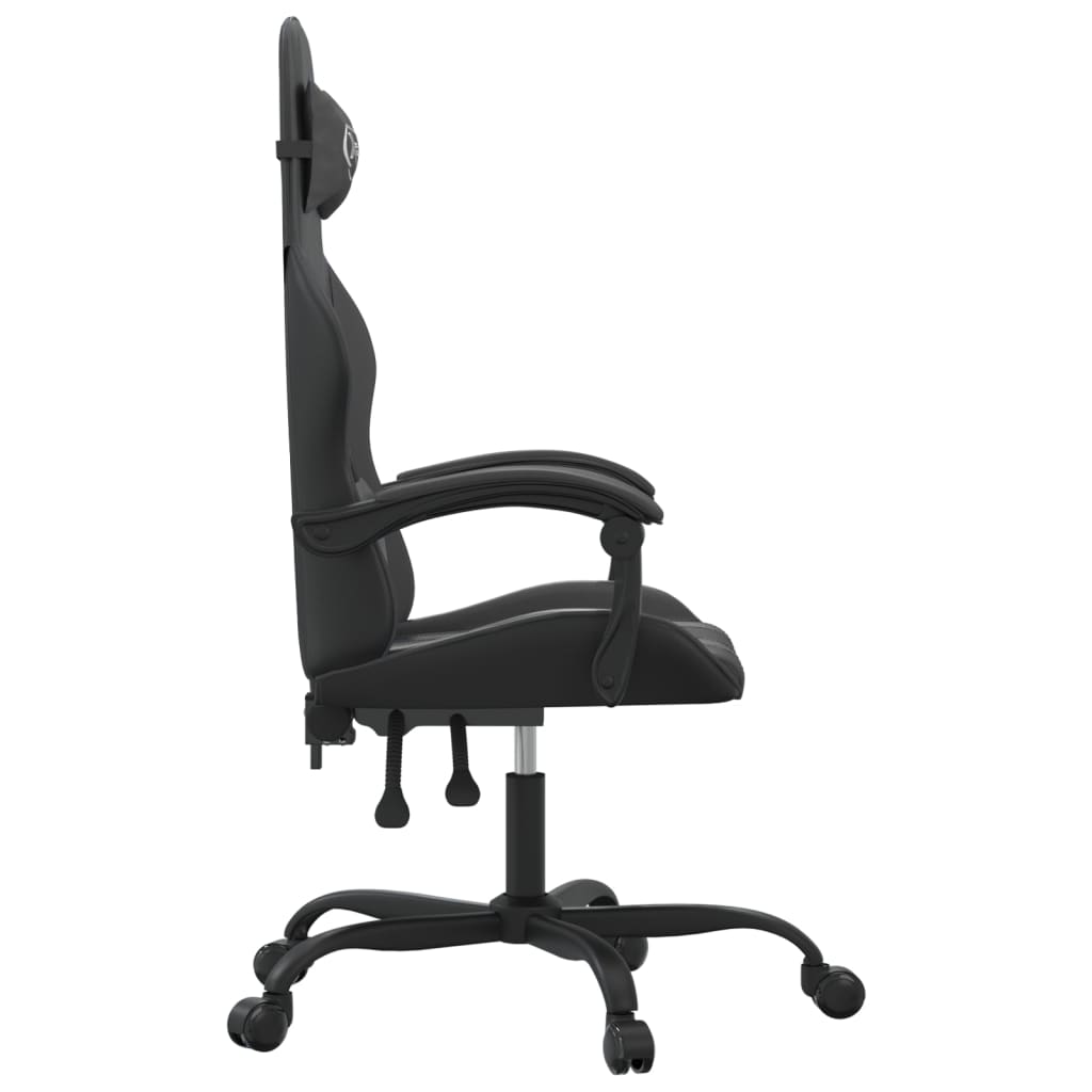 Καρέκλα Gaming Μαύρη από Συνθετικό Δέρμα - Pakobazaar